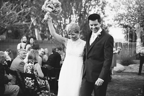 vintage backyard wedding in Phoenix, Arizona, photos by Mike Olbinski Photography