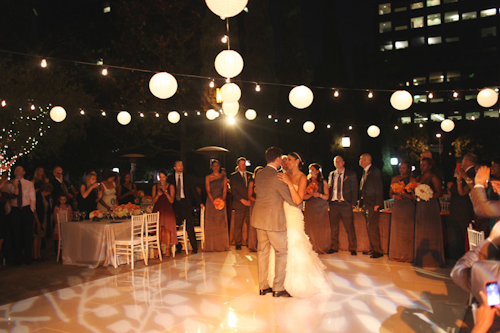 Elegant white, grey, and orange wedding; photos by Adrienne Gunde Photography | junebugweddings.com