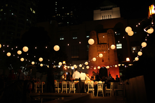 Elegant white, grey, and orange wedding; photos by Adrienne Gunde Photography | junebugweddings.com