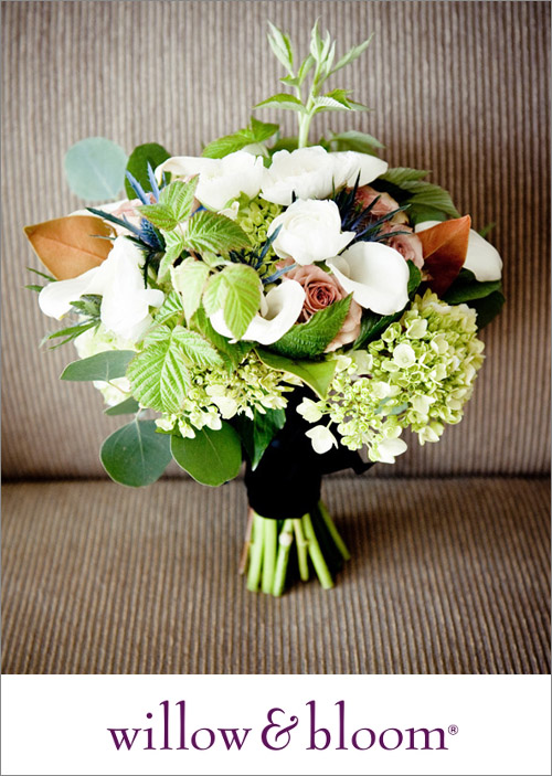 Northwest insired bridal bouquet by Willow and Bloom, photo by Laurel McConnell | junebugweddings.com