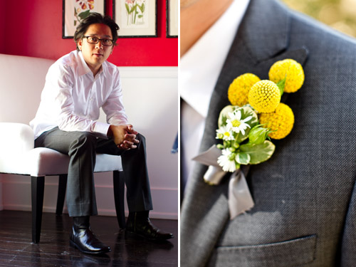 Elegant Yellow Wedding at HammerSky Vineyards - photos by Mike Larson | Junebug Weddings