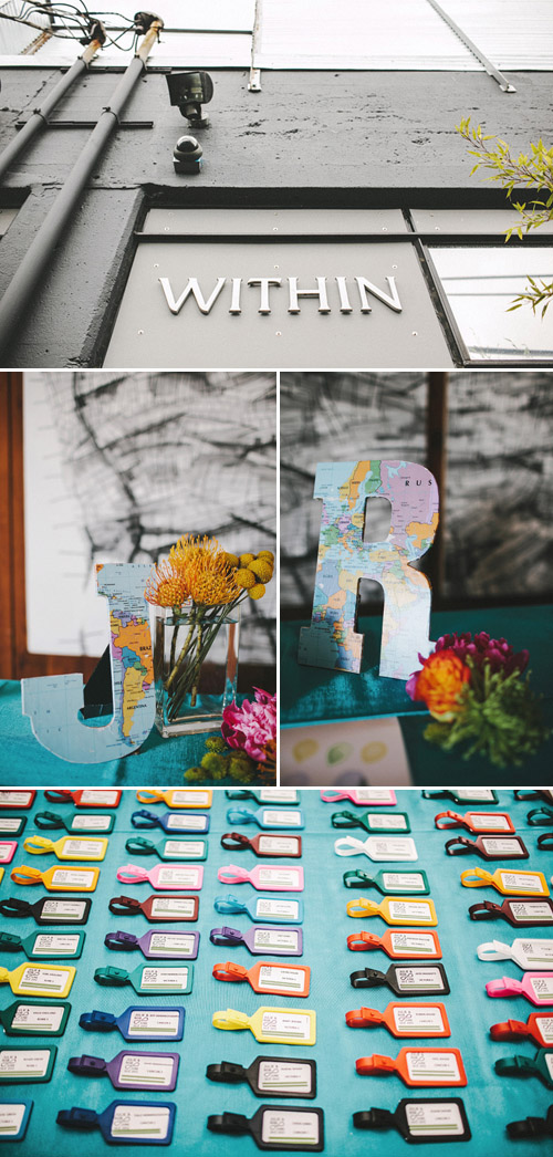 Colorful modern Seattle wedding, photos by Benj Haisch | Junebug Weddings