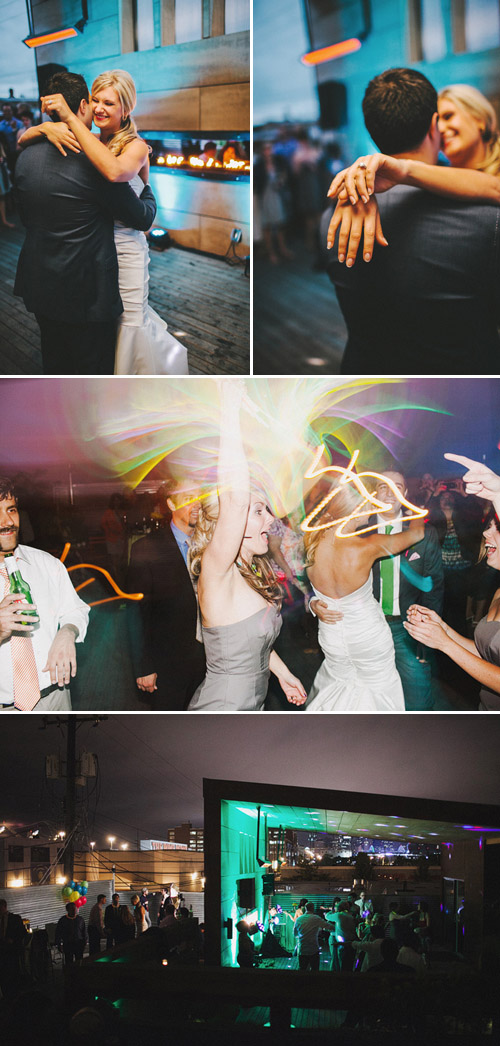 Colorful modern Seattle wedding, photos by Benj Haisch | Junebug Weddings