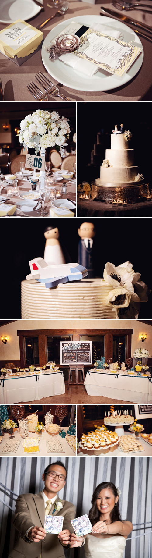 Vintage Airplane Themed Wedding in Mission Viejo CA | Junebug Weddings