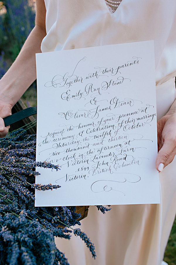 lavender farm wedding inspiration photo shoot with photos by Jennifer Ballard Photography | via junebugweddings.com