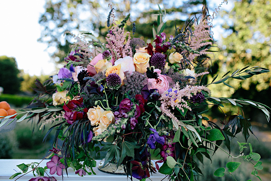 lavender farm wedding inspiration photo shoot with photos by Jennifer Ballard Photography | via junebugweddings.com