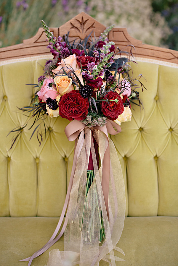 lavender farm wedding inspiration photo shoot with photos by Jennifer Ballard Photography | via junebugweddings.com