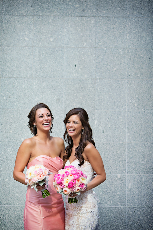 elegant pink and white wedding at the Arctic Club in Seattle with photos by Alante Photography | junebugweddings.com