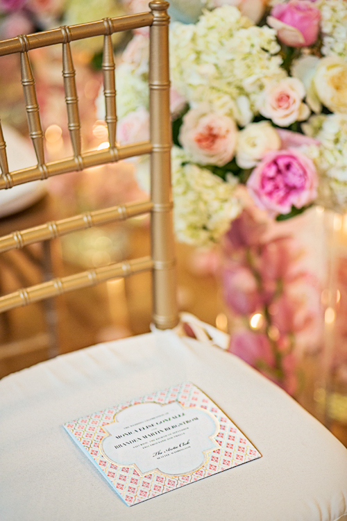 elegant pink and white wedding at the Arctic Club in Seattle with photos by Alante Photography | junebugweddings.com