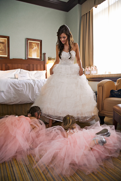 elegant pink and white wedding at the Arctic Club in Seattle with photos by Alante Photography | junebugweddings.com