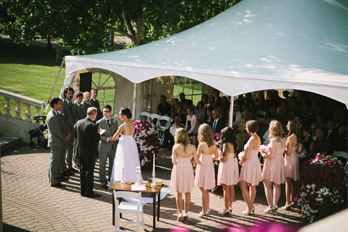 blush pink, yellow and gold wedding at Spruce Meadows in Alberta, Canada - photo by Diane + Mike Photography| via junebugweddings.com