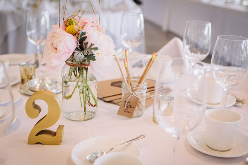 blush pink, yellow and gold wedding at Spruce Meadows in Alberta, Canada - photo by Diane + Mike Photography| via junebugweddings.com