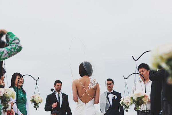 pink and white beach wedding at Montage Laguna Beach in California, photos by Erik Clausen  | via junebugweddings.com