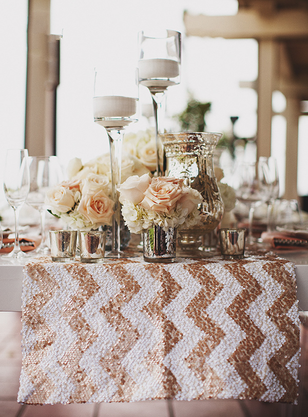 pink and white beach wedding at Montage Laguna Beach in California, photos by Erik Clausen  | via junebugweddings.com