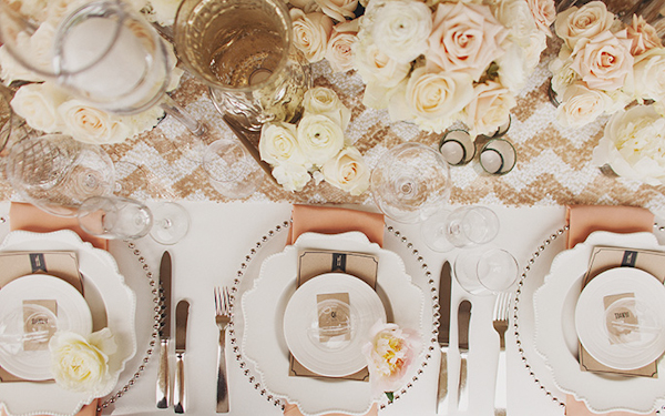 pink and white beach wedding at Montage Laguna Beach in California, photos by Erik Clausen  | via junebugweddings.com