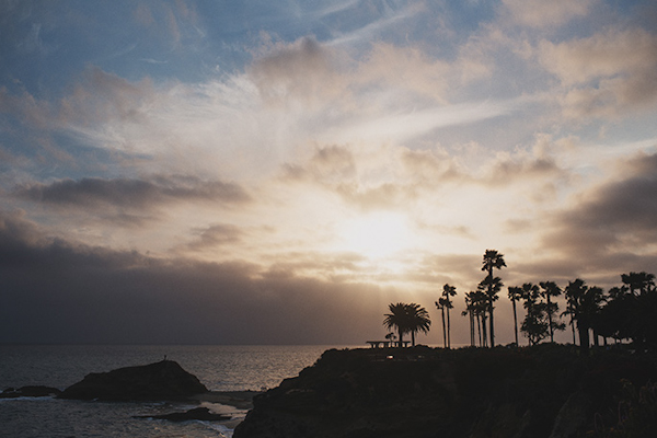 pink and white beach wedding at Montage Laguna Beach in California, photos by Erik Clausen  | via junebugweddings.com