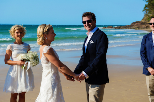 Little Cove, Noosa Australia beach wedding by 37 Frames Photography | junebugweddings.com