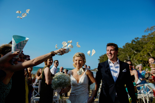 Little Cove, Noosa Australia beach wedding by 37 Frames Photography | junebugweddings.com