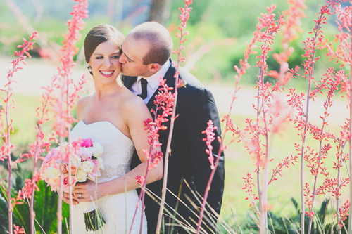 pink, blue and white summer wedding at Hacienda Del Lago, Volente, Texas - photo by Christina Carroll | via junebugweddings.com