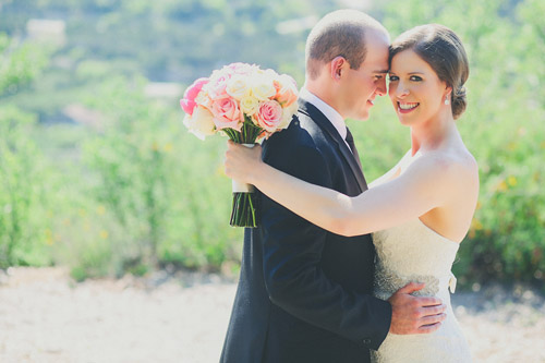 pink, blue and white summer wedding at Hacienda Del Lago, Volente, Texas - photo by Christina Carroll | via junebugweddings.com