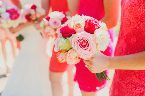 pink, blue and white summer wedding at Hacienda Del Lago, Volente, Texas - photo by Christina Carroll | via junebugweddings.com