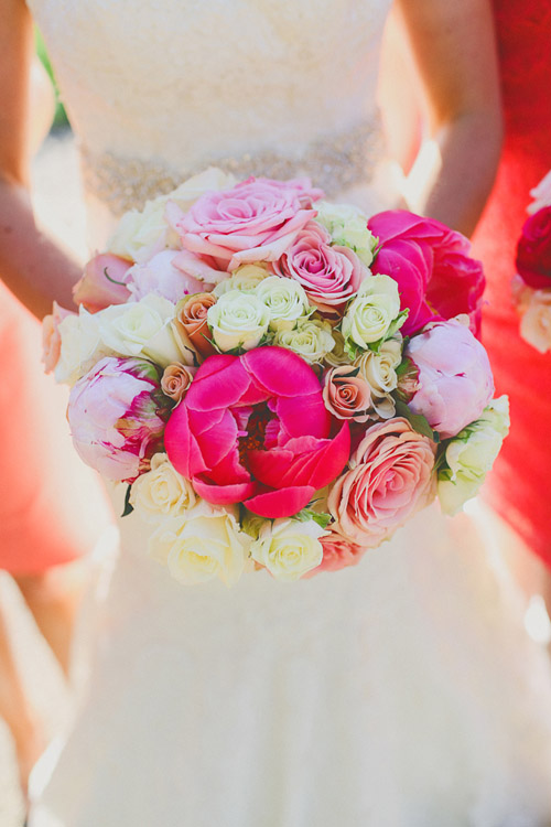 pink, blue and white summer wedding at Hacienda Del Lago, Volente, Texas - photo by Christina Carroll | via junebugweddings.com