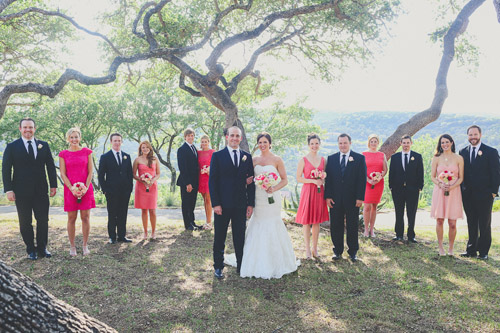 pink, blue and white summer wedding at Hacienda Del Lago, Volente, Texas - photo by Christina Carroll | via junebugweddings.com