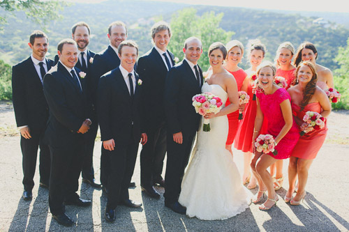 pink, blue and white summer wedding at Hacienda Del Lago, Volente, Texas - photo by Christina Carroll | via junebugweddings.com