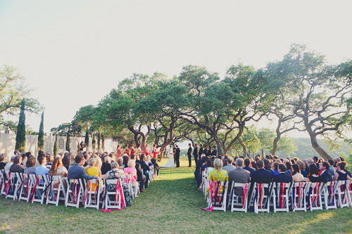 pink, blue and white summer wedding at Hacienda Del Lago, Volente, Texas - photo by Christina Carroll | via junebugweddings.com