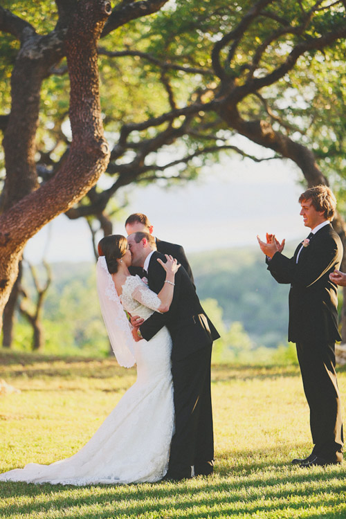 pink, blue and white summer wedding at Hacienda Del Lago, Volente, Texas - photo by Christina Carroll | via junebugweddings.com