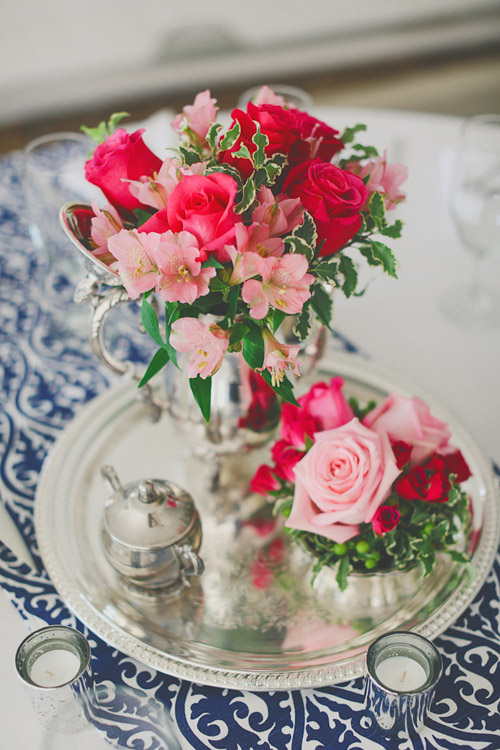 pink, blue and white summer wedding at Hacienda Del Lago, Volente, Texas - photo by Christina Carroll | via junebugweddings.com