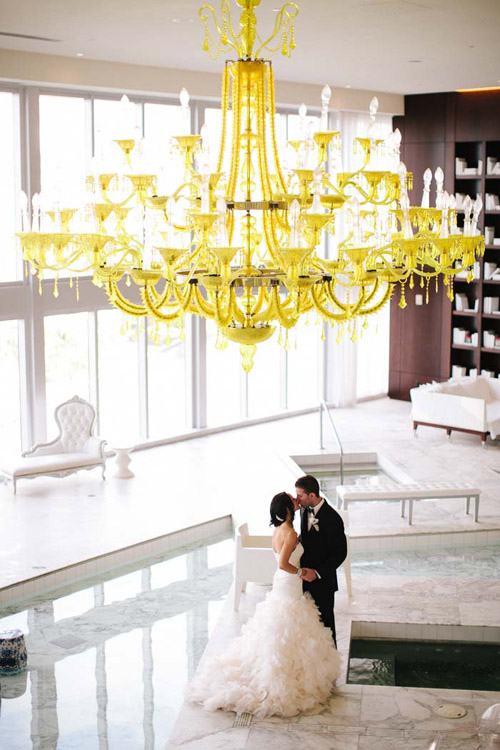 Modern chic wedding at the Viceroy Miami, photo by Becca Borge Photography | junebugweddings.com