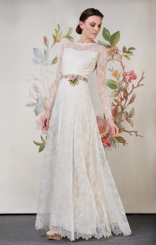 Romantic Wedding Dresses by Claire Pettibone | Junebug Weddings