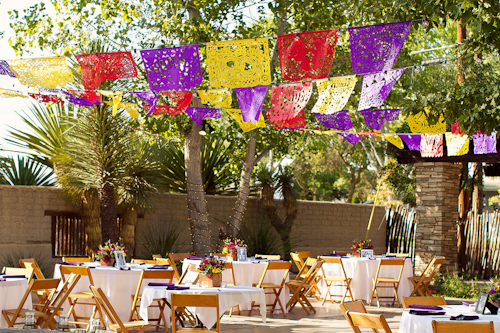 Bright wedding at The Gage Hotel in Marathon, Texas - photos by Spink Studio | junebugweddings.com