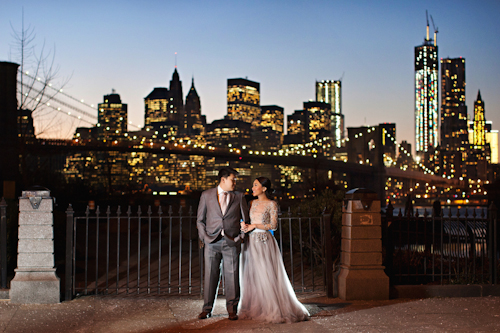 NYC engagement session featuring couture gowns, photos by Jason Groupp Photography | junebugweddings.com