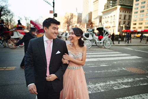 NYC engagement session featuring couture gowns, photos by Jason Groupp Photography | junebugweddings.com