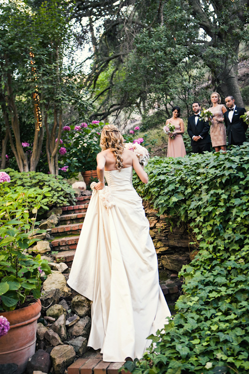 whimsical garden wedding in Malibu, California at Calamigos Ranch, with photos by Joy Marie Studios | junebugweddings.com