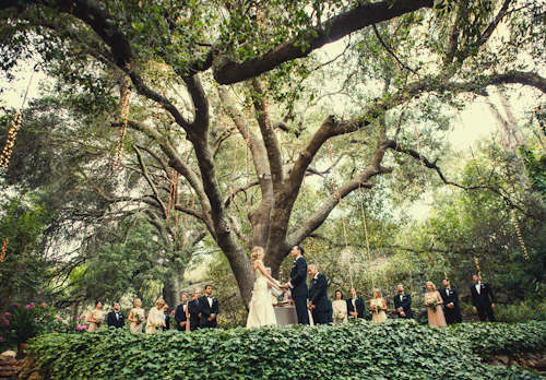 whimsical garden wedding in Malibu, California at Calamigos Ranch, with photos by Joy Marie Studios | junebugweddings.com