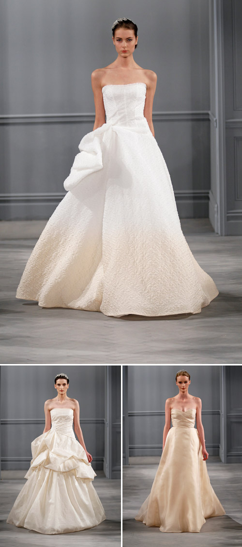 Wedding Dresses by Monique Lhuillier - Spring 2014 | Junebug Weddings