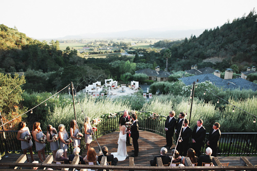 Elegant, rustic wedding at Auberge du Soleil, Napa. Floral design by Nancy Liu Chin, photos by Michele Waite | junebugweddings.com