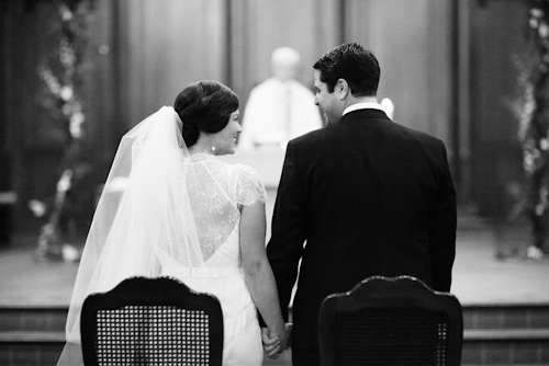 peach, pink and coral wedding at The Carlu in Toronto, Ontario, Canada with photos by Jenna & Tristan | via junebugweddings.com