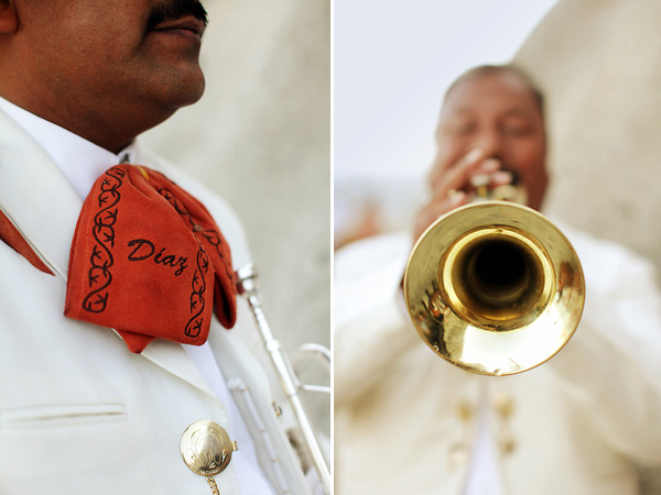 gold and white wedding and rehearsal dinner at Capella Pedregal Resort in Cabo San Lucas, photos by Chris Plus Lynn | via junebugweddings.com