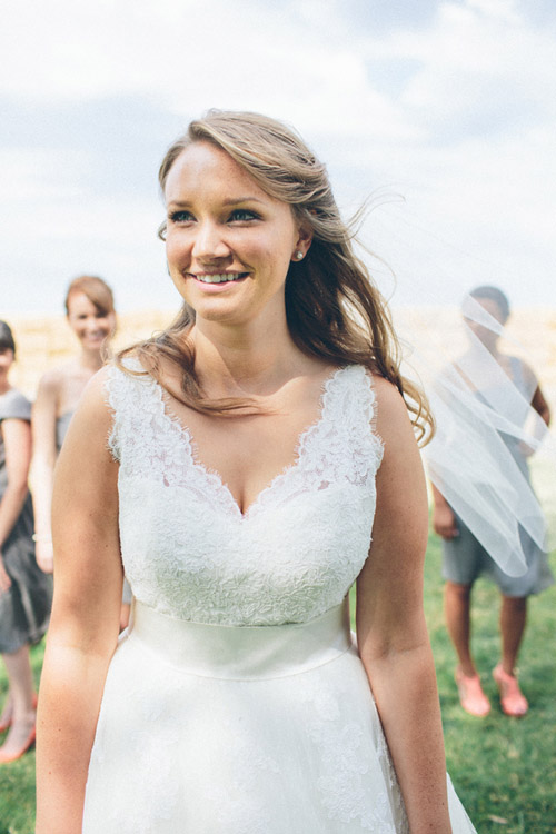 rustic cream and burlap California ranch wedding - photo by Kate Miller Photography | via junebugweddings.com