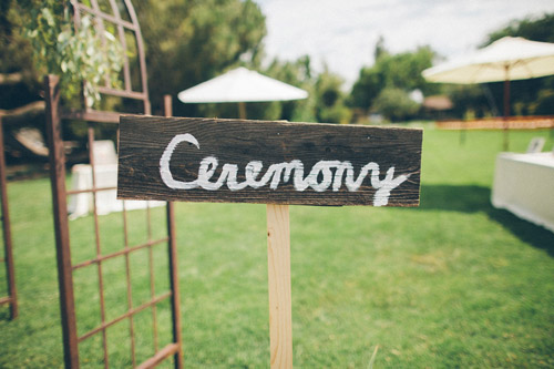 rustic cream and burlap California ranch wedding - photo by Kate Miller Photography | via junebugweddings.com