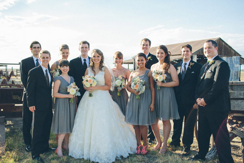 rustic cream and burlap California ranch wedding - photo by Kate Miller Photography | via junebugweddings.com