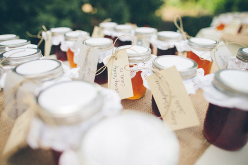 rustic cream and burlap California ranch wedding - photo by Kate Miller Photography | via junebugweddings.com