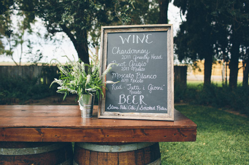 rustic cream and burlap California ranch wedding - photo by Kate Miller Photography | via junebugweddings.com