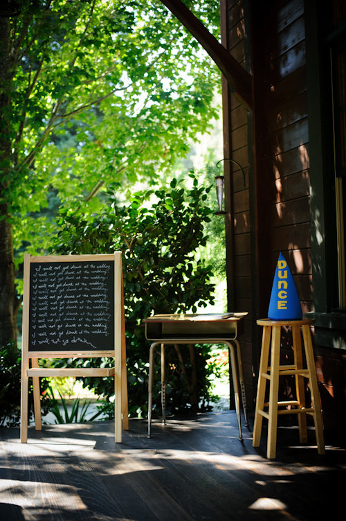 Schoolhouse themed wedding from Bellalu Photography | junebugweddings.com