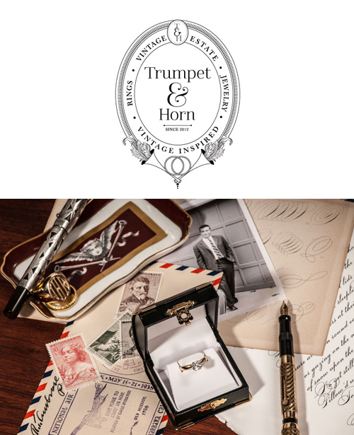 Vintage Estate Jewelry from Trumpet and Horn via Junebug Weddings | junebugweddings.com