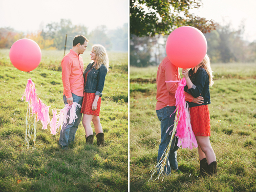 Valentine's theme engagement shoot from Jessie Holloway Photography| junebugweddings.com